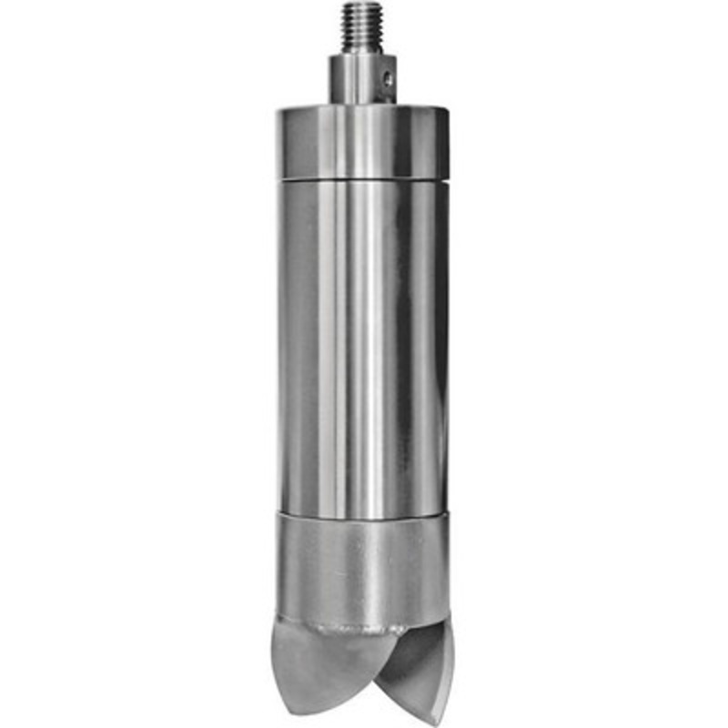 1-3/8 x 12in Split Soil Core Sampler, Auger Tip, 5/8in Thread