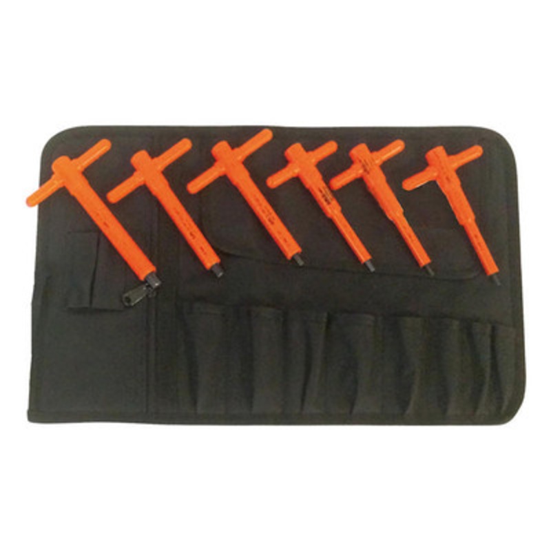 1000V Insulated Metric T-Handle Hex Key Set, 6-Piece