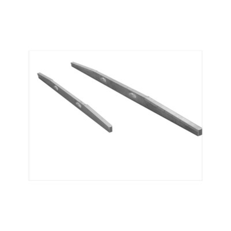 10 Straight Edge for Concrete, Handholes/Level, 10ft x 1in x 3in