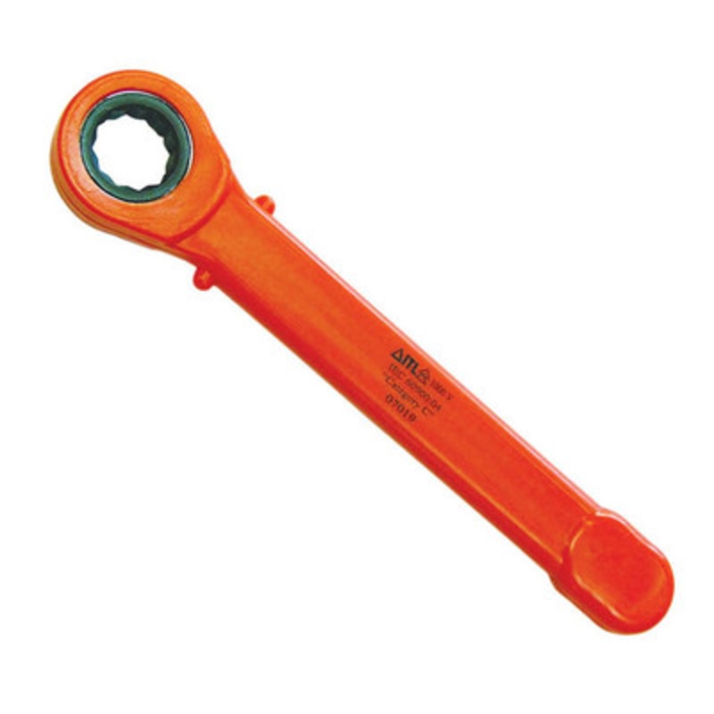 1000V Insulated Ratcheting Box Wrench, 13mm