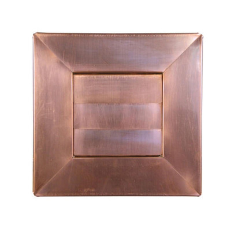 10in Low Profile Louvered Dryer Exhaust Vent Flush Mount
