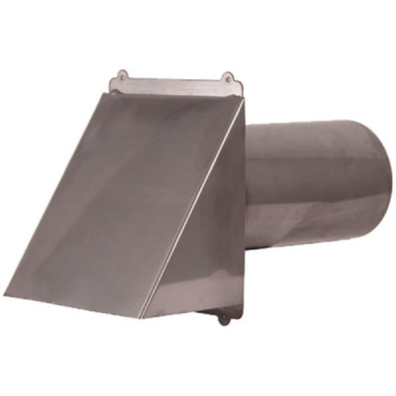 10in SS Dryer Vent Flush Mount with Flapper and Screen