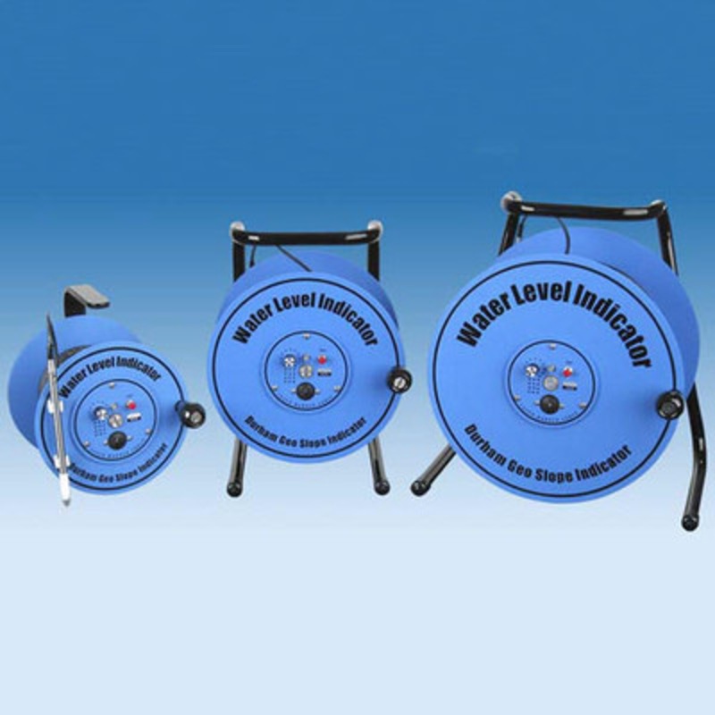 Water Level Indicator and 6in Reel with Handle, 100ft Cable